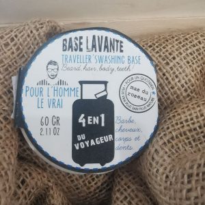 Recharge 60Gr - Base lavante du voyageur 4 en 1 pour Homme